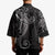 Black White Polynesian Tribal Kimono - Polynesian Pride