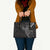 Black White Polynesian Tribal Leather Bag - Polynesian Pride