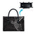 Black White Polynesian Tribal Leather Bag - Polynesian Pride