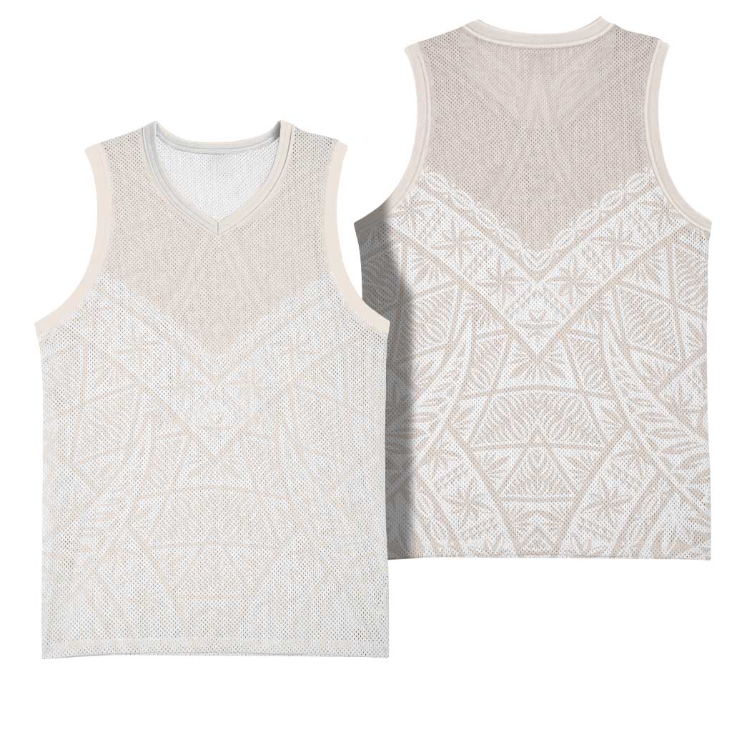 Lotu Tamaiti Tongan Polynesian Art Pattern Basketball Jersey Traditional Tribal Motifs - Polynesian Pride