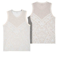 Lotu Tamaiti Tongan Polynesian Art Pattern Basketball Jersey Traditional Tribal Motifs - Polynesian Pride