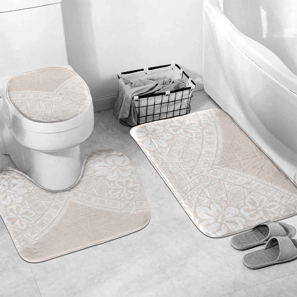 Lotu Tamaiti Tongan Polynesian Art Pattern Bathroom Set Traditional Tribal Motifs - Polynesian Pride