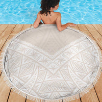 Lotu Tamaiti Tongan Polynesian Art Pattern Beach Blanket Traditional Tribal Motifs - Polynesian Pride