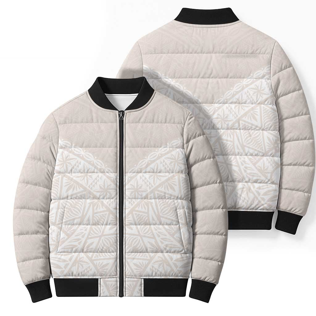Lotu Tamaiti Tongan Polynesian Art Pattern Bomber Puffer Jacket Traditional Tribal Motifs - Polynesian Pride