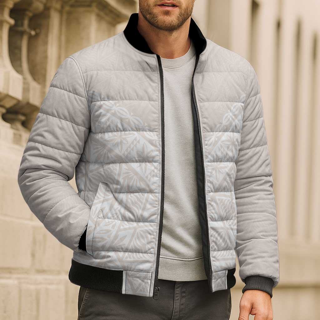 Lotu Tamaiti Tongan Polynesian Art Pattern Bomber Puffer Jacket Traditional Tribal Motifs - Polynesian Pride