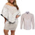 Lotu Tamaiti Tongan Polynesian Art Pattern Couples Matching Off Shoulder Short Dress and Long Sleeve Button Shirt Traditional Tribal Motifs - Polynesian Pride