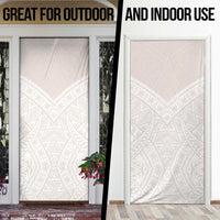 Lotu Tamaiti Tongan Polynesian Art Pattern Door Cover Traditional Tribal Motifs - Polynesian Pride
