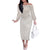Lotu Tamaiti Tongan Polynesian Art Pattern Family Matching Off The Shoulder Long Sleeve Dress and Hawaiian Shirt Traditional Tribal Motifs - Polynesian Pride