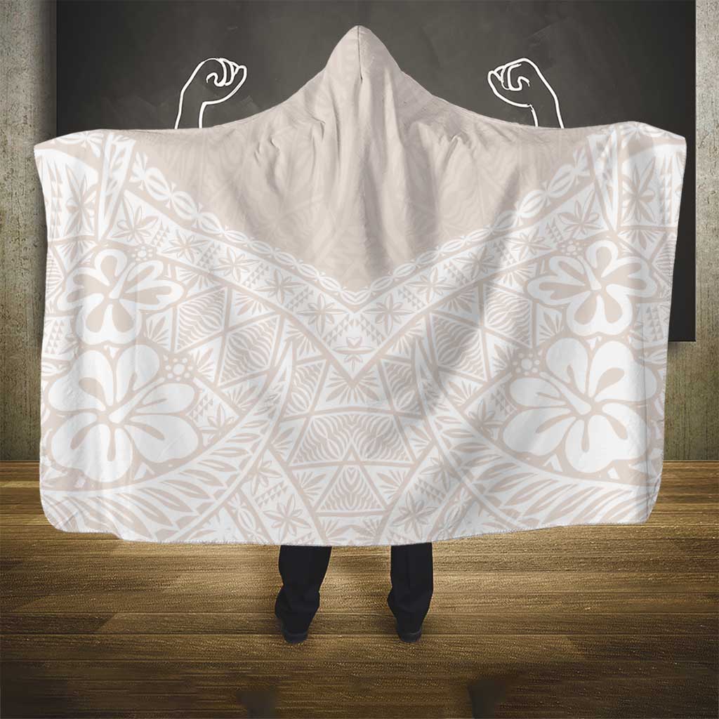 Lotu Tamaiti Tongan Polynesian Art Pattern Hooded Blanket Traditional Tribal Motifs - Polynesian Pride