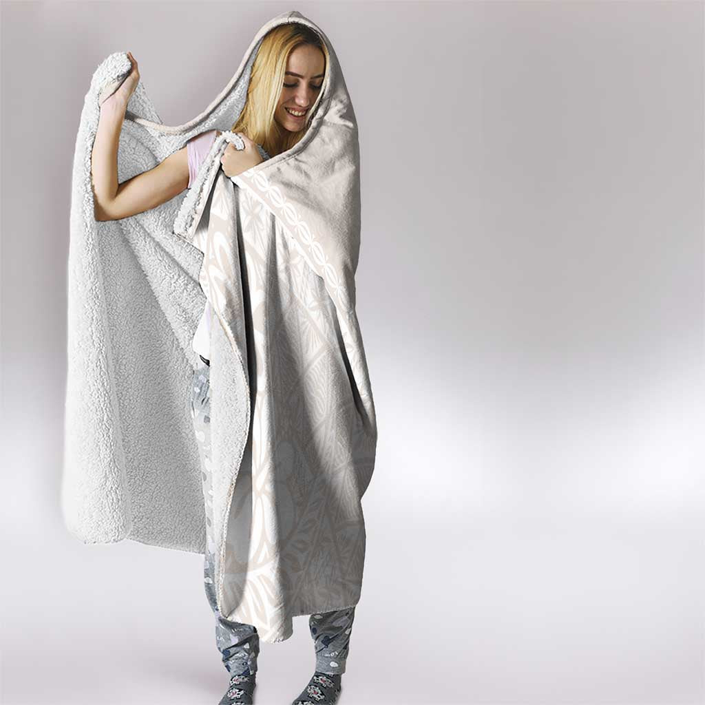 Lotu Tamaiti Tongan Polynesian Art Pattern Hooded Blanket Traditional Tribal Motifs - Polynesian Pride
