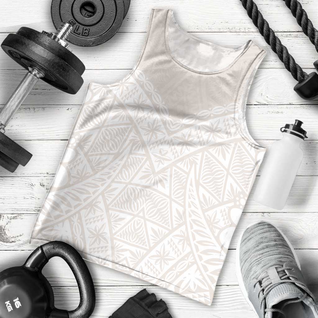 Lotu Tamaiti Tongan Polynesian Art Pattern Men Tank Top Traditional Tribal Motifs - Polynesian Pride
