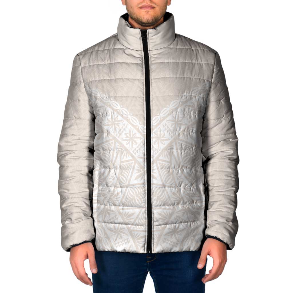 Lotu Tamaiti Tongan Polynesian Art Pattern Padded Jacket Traditional Tribal Motifs - Polynesian Pride