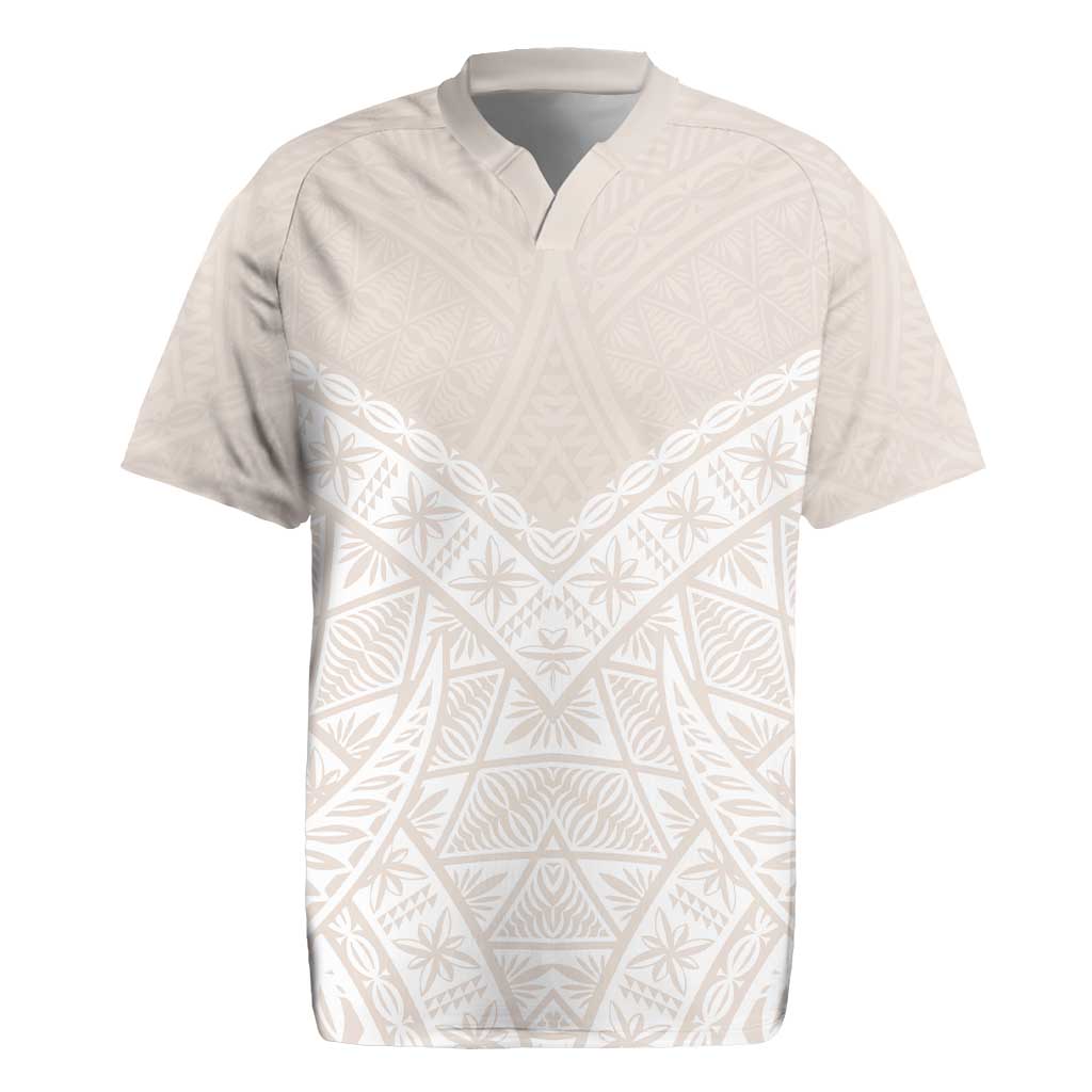 Lotu Tamaiti Tongan Polynesian Art Pattern Rugby Jersey Traditional Tribal Motifs - Polynesian Pride