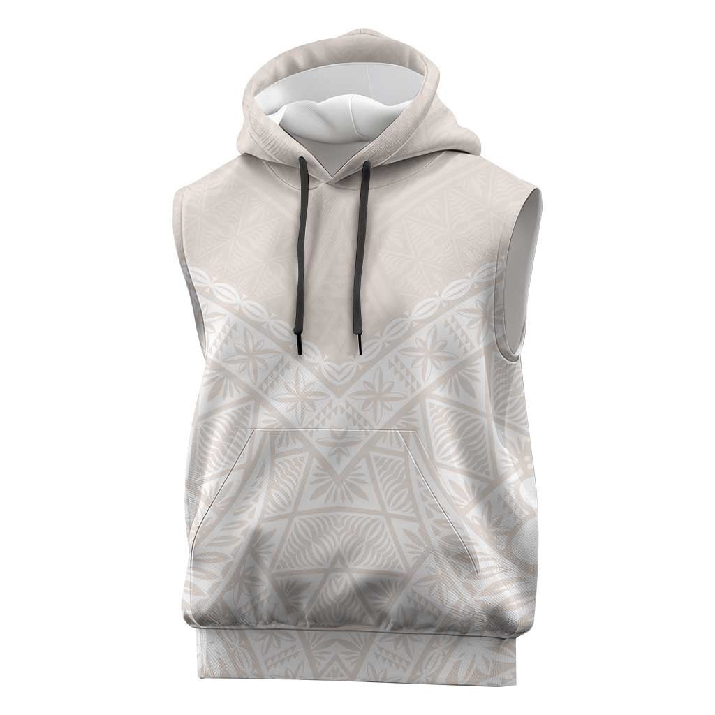 Lotu Tamaiti Tongan Polynesian Art Pattern Sleeveless Hoodie Traditional Tribal Motifs - Polynesian Pride