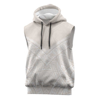 Lotu Tamaiti Tongan Polynesian Art Pattern Sleeveless Hoodie Traditional Tribal Motifs - Polynesian Pride