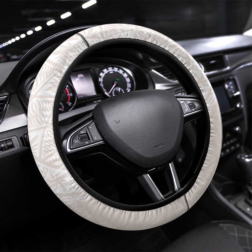 Lotu Tamaiti Tongan Polynesian Art Pattern Steering Wheel Cover Traditional Tribal Motifs - Polynesian Pride