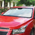 Lotu Tamaiti White Tongan Ngatu Auto Sun Shade Polynesian Tribal Fonulei Pattern - Polynesian Pride
