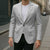 Lotu Tamaiti White Tongan Ngatu Blazer Polynesian Tribal Fonulei Pattern - Polynesian Pride