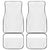 Lotu Tamaiti White Tongan Ngatu Car Mats Polynesian Tribal Fonulei Pattern - Polynesian Pride