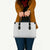 Lotu Tamaiti White Tongan Ngatu Leather Bag Polynesian Tribal Fonulei Pattern - Polynesian Pride