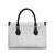 Lotu Tamaiti White Tongan Ngatu Leather Bag Polynesian Tribal Fonulei Pattern - Polynesian Pride