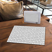 Lotu Tamaiti White Tongan Ngatu Puzzle Polynesian Tribal Fonulei Pattern - Polynesian Pride