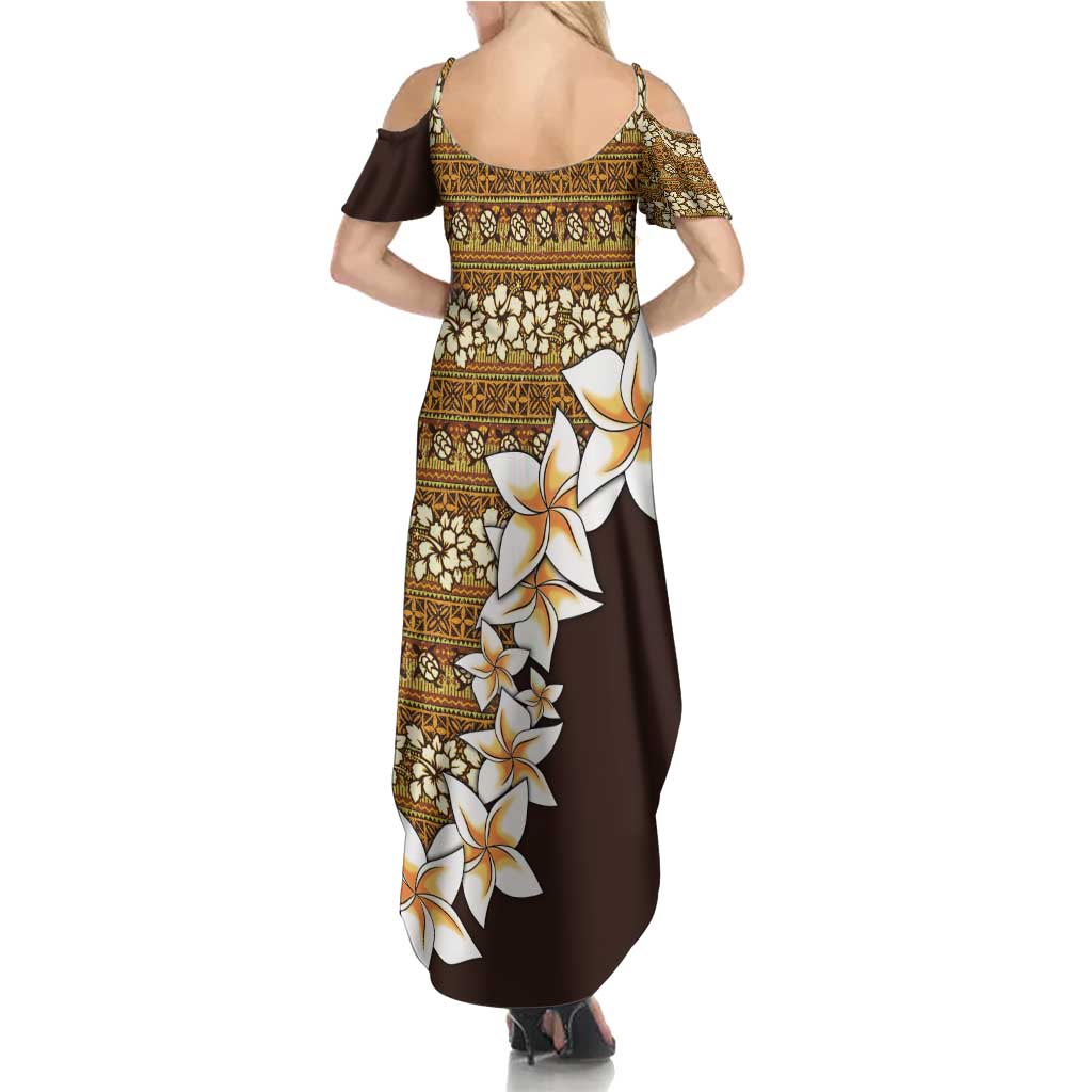 Vintage Hibiscus Turtle Pattern Family Matching Summer Maxi Dress and Hawaiian Shirt with Plumeria Half Style