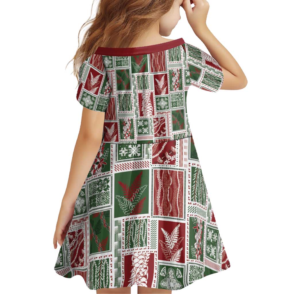 Mele Kalikimaka Hawaiian Quilt and Lei Patchwork Family Matching Off Shoulder Maxi Dress and Hawaiian Shirt - Polynesian Pride