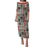Mele Kalikimaka Hawaiian Quilt and Lei Patchwork Family Matching Puletasi and Hawaiian Shirt - Polynesian Pride