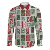 Mele Kalikimaka Hawaiian Quilt and Lei Patchwork Family Matching Summer Maxi Dress and Hawaiian Shirt - Polynesian Pride