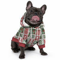 Mele Kalikimaka Hawaiian Quilt and Lei Patchwork Pet Hoodie LT9 - Polynesian Pride