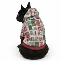 Mele Kalikimaka Hawaiian Quilt and Lei Patchwork Pet Hoodie LT9 - Polynesian Pride