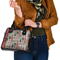 Mele Kalikimaka Hawaiian Quilt and Lei Patchwork Shoulder Handbag - Polynesian Pride
