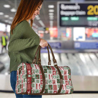 Mele Kalikimaka Hawaiian Quilt and Lei Patchwork Travel Bag - Polynesian Pride