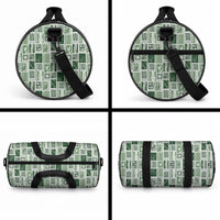 Vintage Aloha Block Quilt Duffle Bag Green Inspired Lei Motifs LT9 - Polynesian Pride
