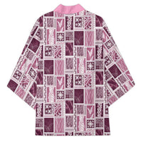 Vintage Aloha Block Quilt Kimono Pink Inspired Lei Motifs LT9 - Polynesian Pride