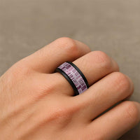 Vintage Aloha Block Quilt Spinner Ring Pink Inspired Lei Motifs - Polynesian Pride