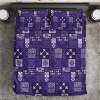 Vintage Hawaiian Quilting Patterns Bedding Set Purple Style Tribal Fabric Patchwork - Polynesian Pride