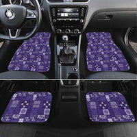 Vintage Hawaiian Quilting Patterns Car Mats Purple Style Tribal Fabric Patchwork - Polynesian Pride