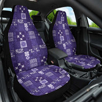 Vintage Hawaiian Quilting Patterns Car Seat Cover Purple Style Tribal Fabric Patchwork - Polynesian Pride