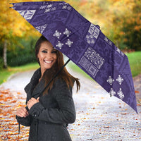 Vintage Hawaiian Quilting Patterns Umbrella Purple Style Tribal Fabric Patchwork - Polynesian Pride