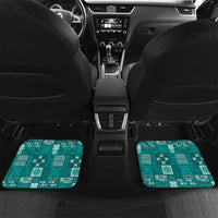 Vintage Hawaiian Quilting Patterns Car Mats Turquoise Style Tribal Fabric Patchwork - Polynesian Pride