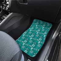 Vintage Hawaiian Quilting Patterns Car Mats Turquoise Style Tribal Fabric Patchwork - Polynesian Pride
