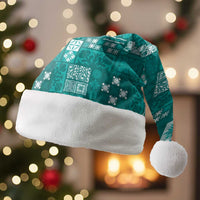 Vintage Hawaiian Quilting Patterns Christmas Santa Hat Turquoise Style Tribal Fabric Patchwork - Polynesian Pride