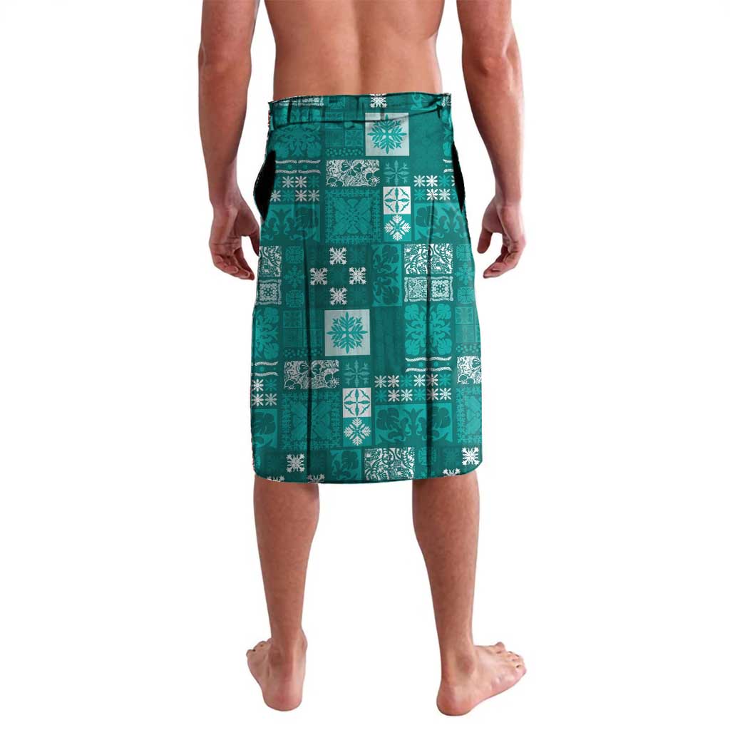 Vintage Hawaiian Quilting Patterns Lavalava Turquoise Style Tribal Fabric Patchwork - Polynesian Pride