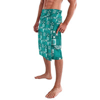 Vintage Hawaiian Quilting Patterns Lavalava Turquoise Style Tribal Fabric Patchwork - Polynesian Pride
