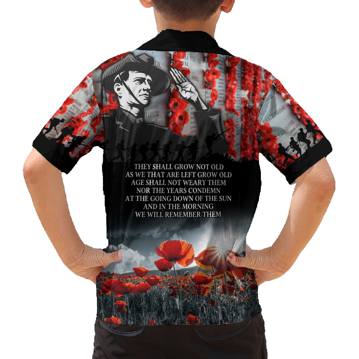 ANZAC DAY Heroes Of The Gallipoli Family Matching Off Shoulder Maxi Dress and Hawaiian Shirt LT9 - Polynesian Pride