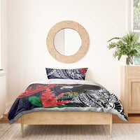 American Samoa Bald Eagle Personalized Bedding Set Samoa Muamua Le Atua