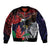 American Samoa Bald Eagle Personalized Bomber Jacket Samoa Muamua Le Atua