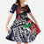 American Samoa Bald Eagle Personalized Family Matching Off Shoulder Maxi Dress and Hawaiian Shirt Samoa Muamua Le Atua